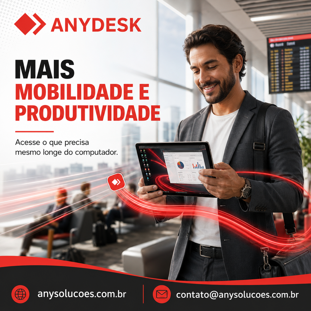 Ilustração informativa associada a a identificação e a finalidade deste site no AnyDesk