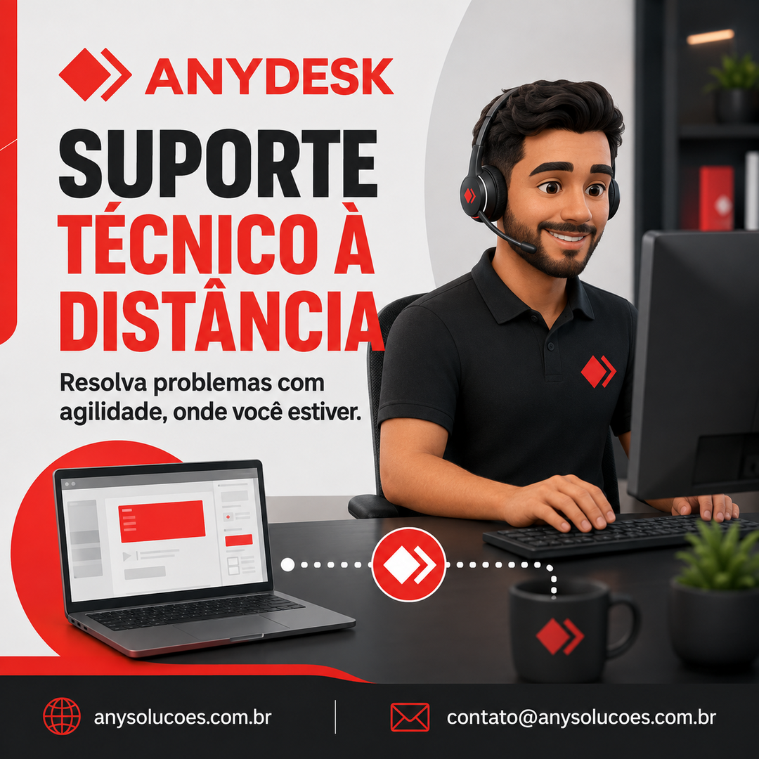 Orientação visual sobre reconhecer a outra parte, limitar permissões e conservar um caminho de revogação com AnyDesk